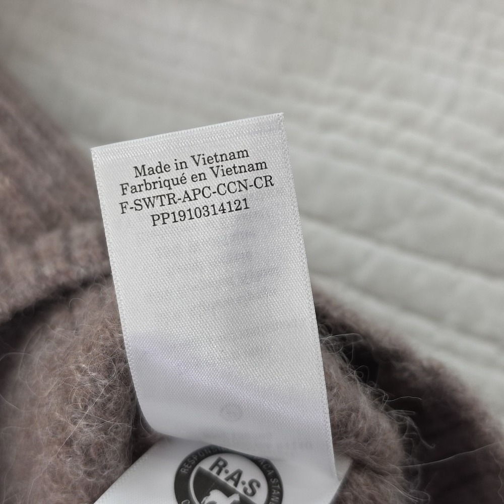 Everlane Alpaca Cocoon Crew Sweater Womens S Gray NWOT Oversized Wool Blend - Picture 8 of 14